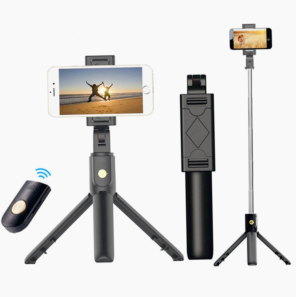 Bastone selfie telescopico – Bluetooth + telecomando wireless - ambraled
