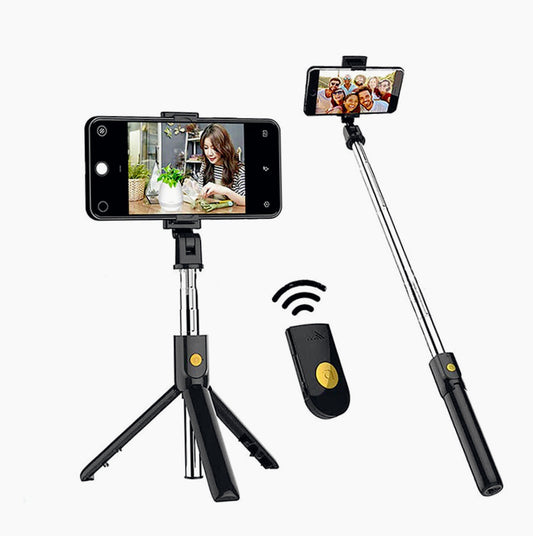 Bastone selfie telescopico – Bluetooth + telecomando wireless - ambraled