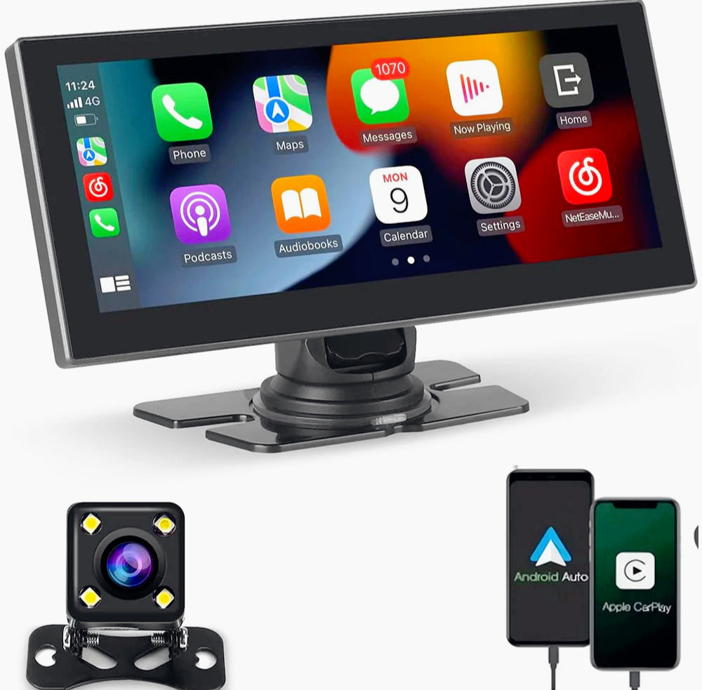 Monitor 10,26" 3IN1 – CarPlay dashcam + telecamera retromarcia - ambraled