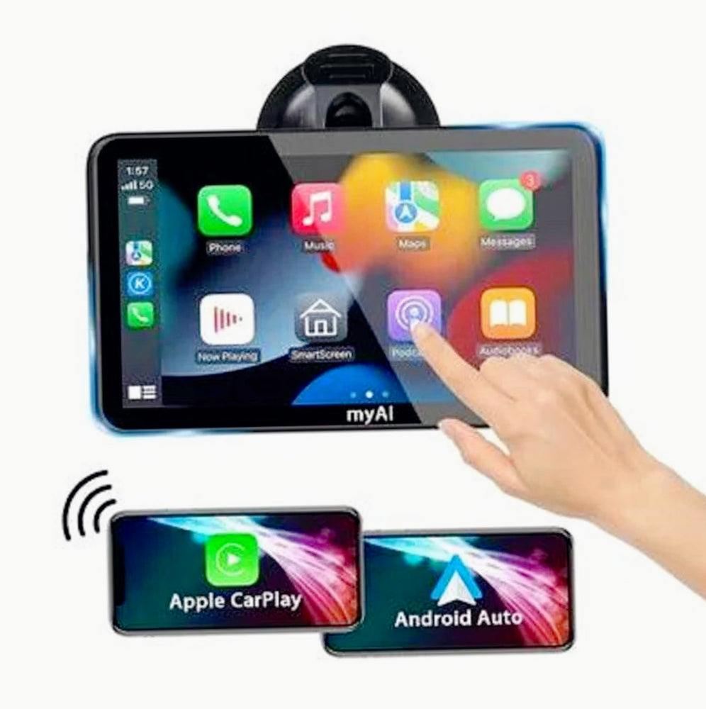 Monitor 7" CarPlay – Bluetooth touchscreen FM/Aux/TF - ambraled