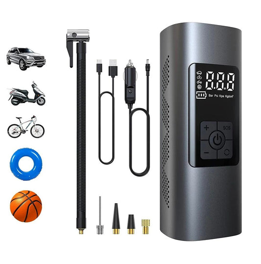 Compressore ad aria ricaricabile – gonfiatore per ruote auto/moto - ambraled