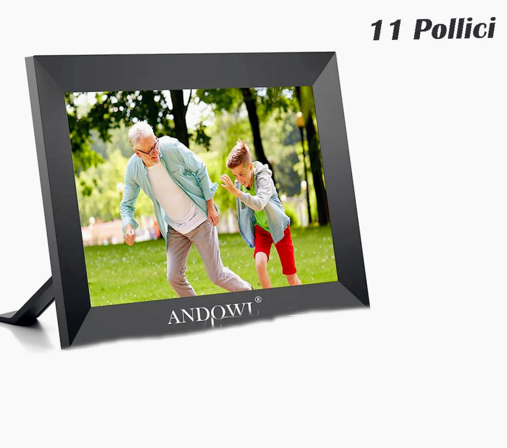 Cornice digitale Wi-Fi HD 11”-16” – touch, audio e rotazione auto - ambraled