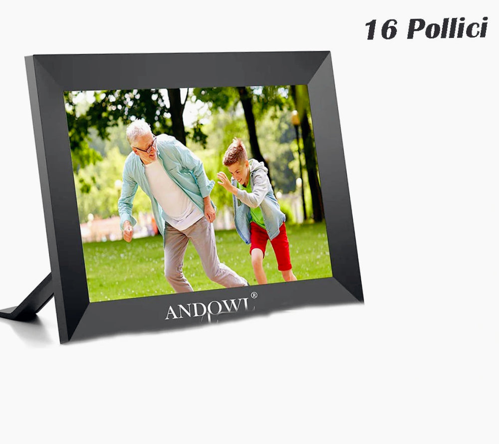 Cornice digitale Wi-Fi HD 11”-16” – touch, audio e rotazione auto - ambraled