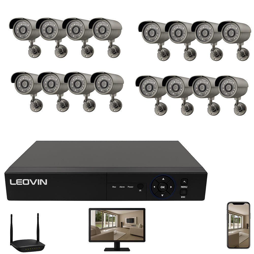 DVR 16 canali 6IN1 – AHD/TVI/CVI Full HD 1080P 5MP videosorveglianza - ambraled