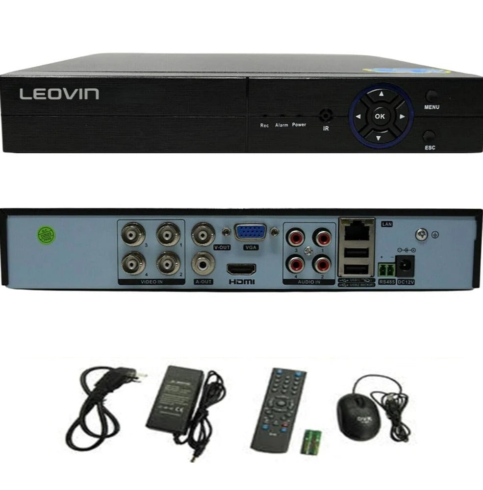 DVR 4 canali 6IN1 – AHD/TVI/CVI Full HD 1080P 5MP videosorveglianza - ambraled