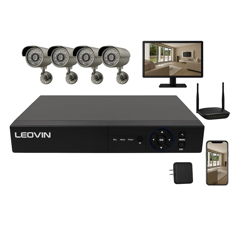 DVR 4 canali 6IN1 – AHD/TVI/CVI Full HD 1080P 5MP videosorveglianza - ambraled