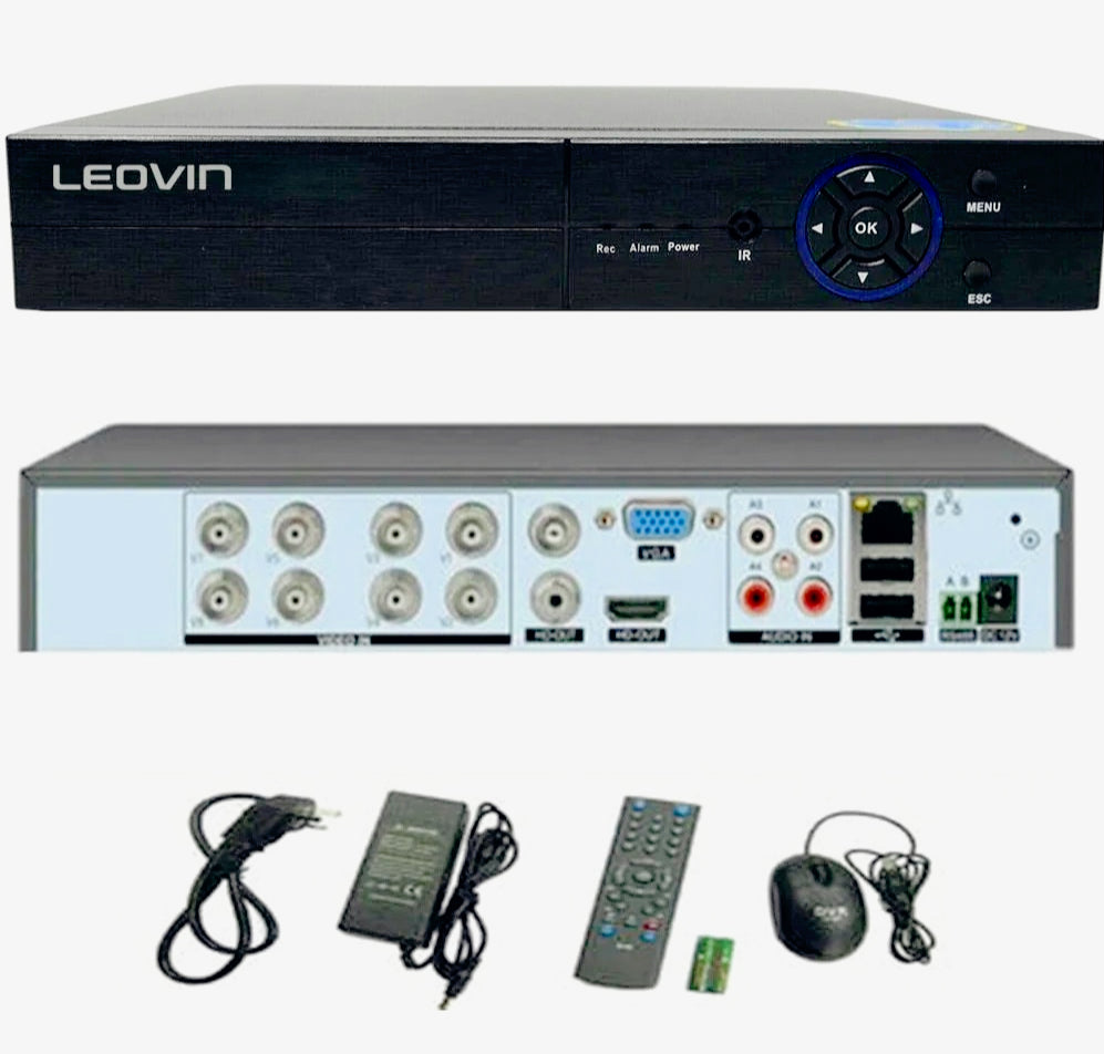 DVR 8 canali 6IN1 – AHD/TVI/CVI Full HD 1080P 5MP videosorveglianza - ambraled