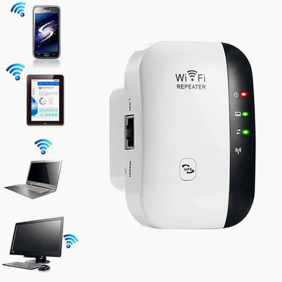 Extender Wi-Fi 2.4G – 300Mbps amplificatore segnale wireless router - ambraled