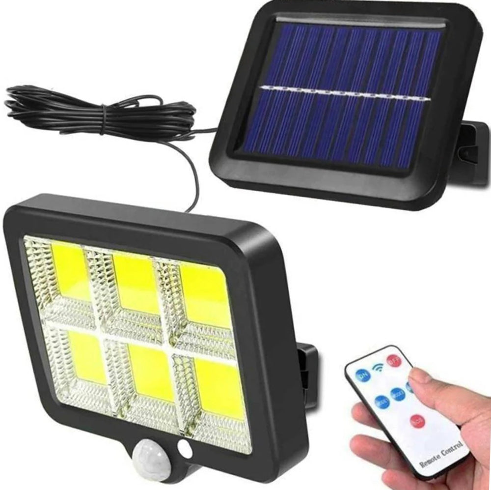 Faro solare 6LED – pannello sensore movimento IP67 - ambraled