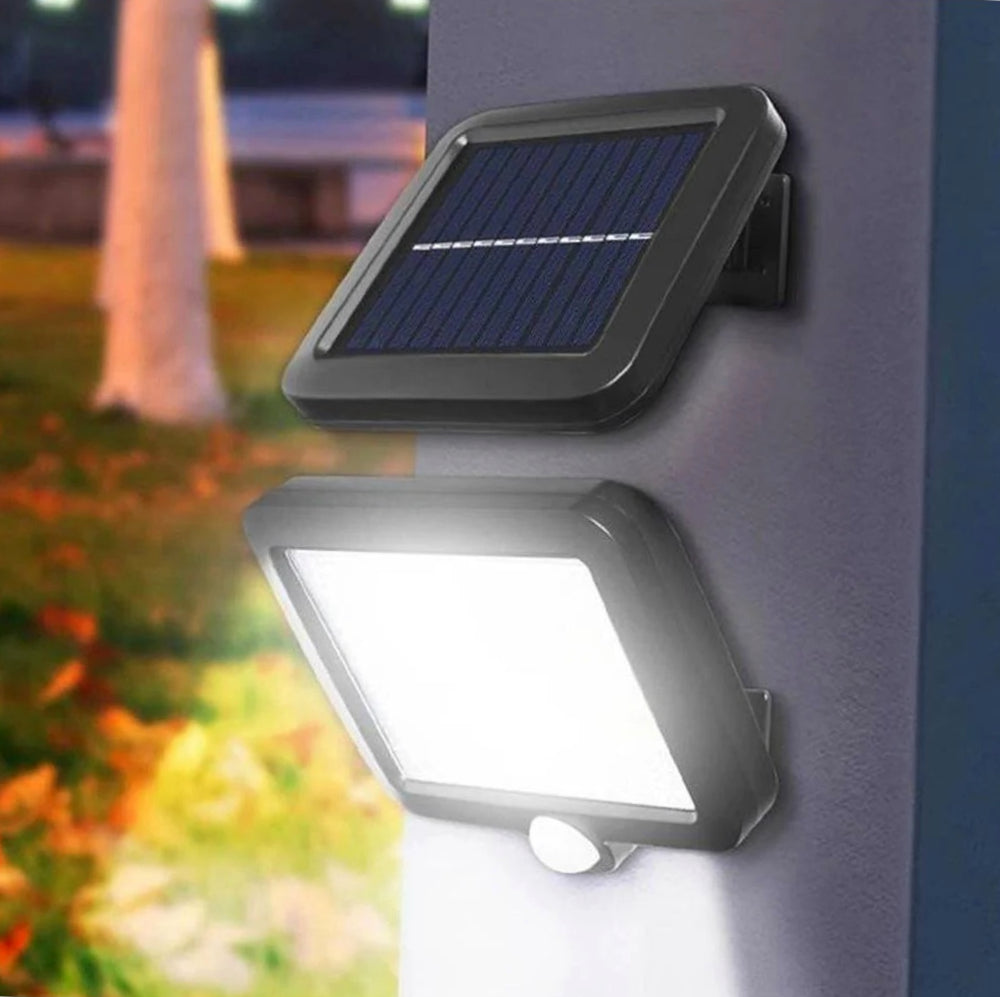 Faro solare 6LED – pannello sensore movimento IP67 - ambraled