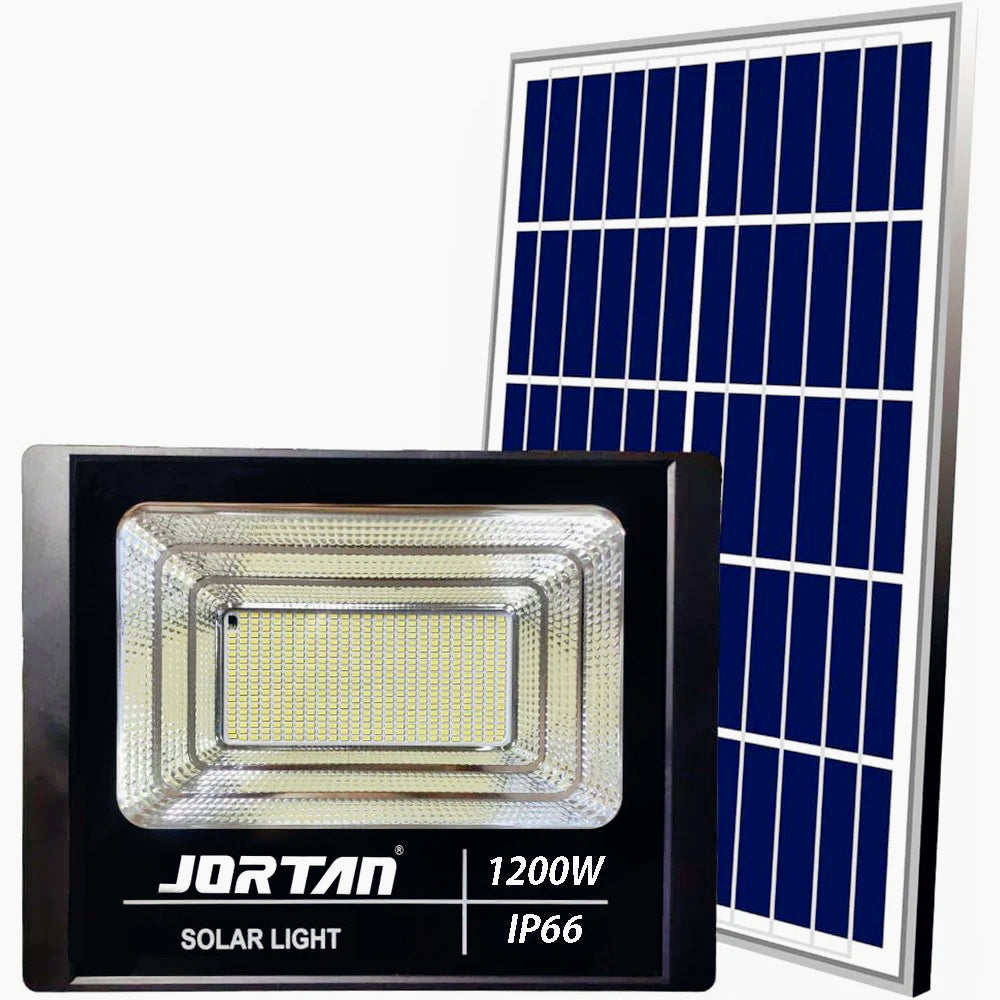 Faro solare LED 1200W – sensore crepuscolare 6500K IP66 - ambraled