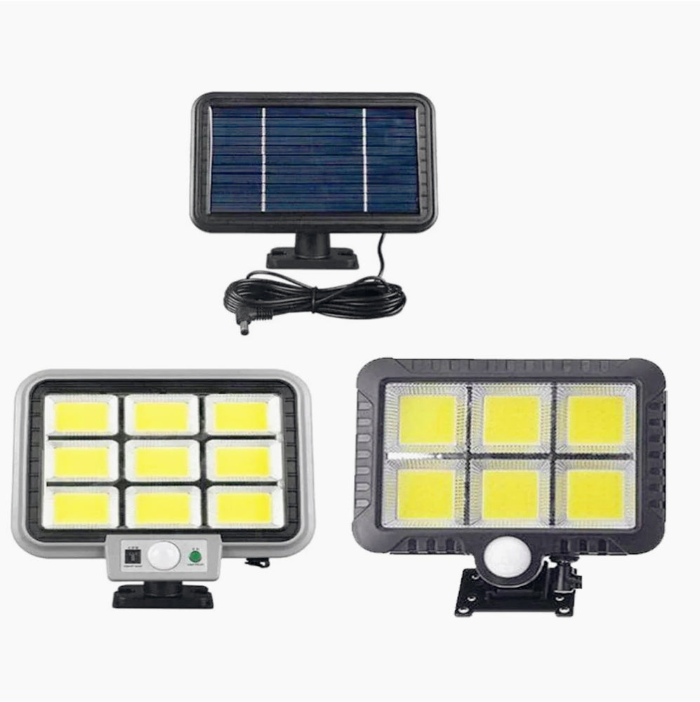 Faro solare LED – sensore movimento/crepuscolare 6500K IP65 - ambraled