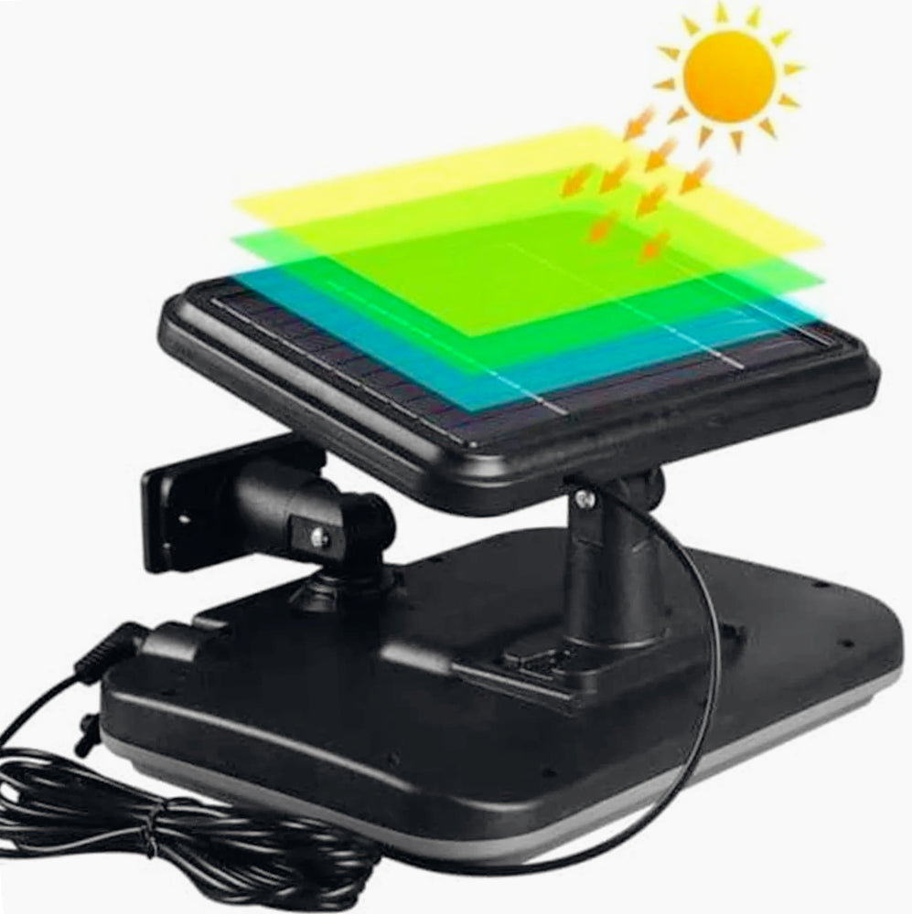 Faro solare LED – sensore movimento/crepuscolare 6500K IP65 - ambraled