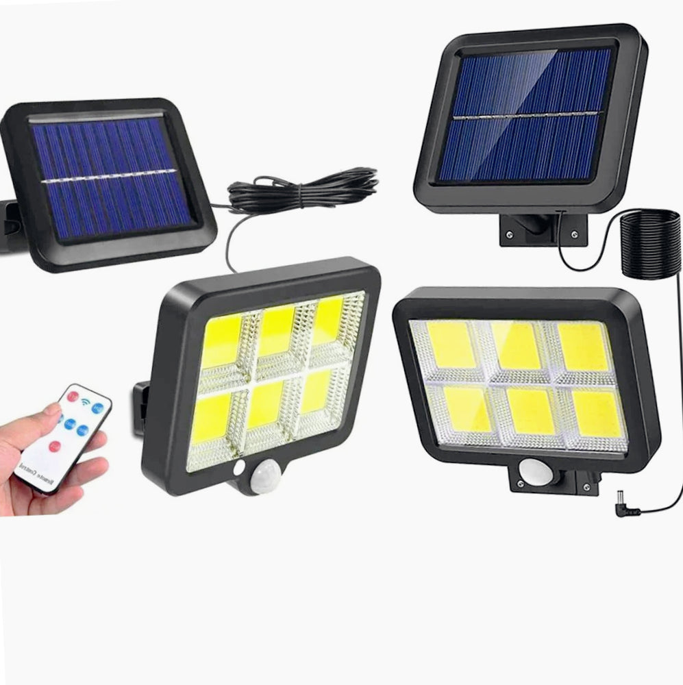 Faro solare LED – sensore movimento/crepuscolare 6500K IP65 - ambraled