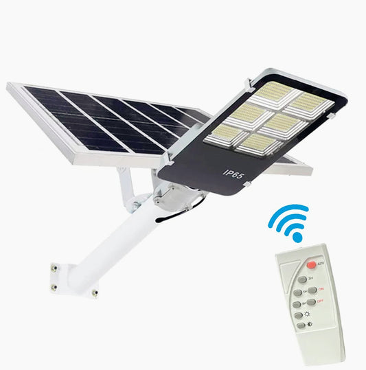 Faro solare LED 400W – telecomando staffa 6500K IP66 - ambraled