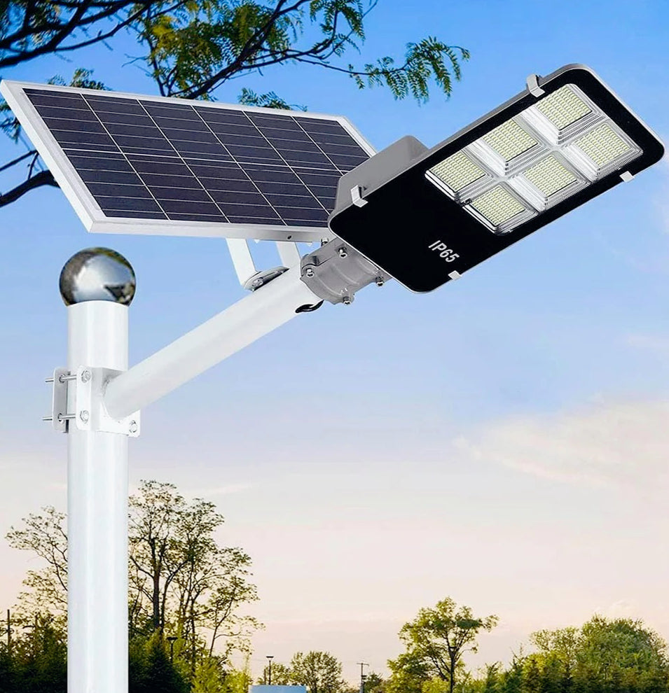 Faro solare LED 400W – telecomando staffa 6500K IP66 - ambraled
