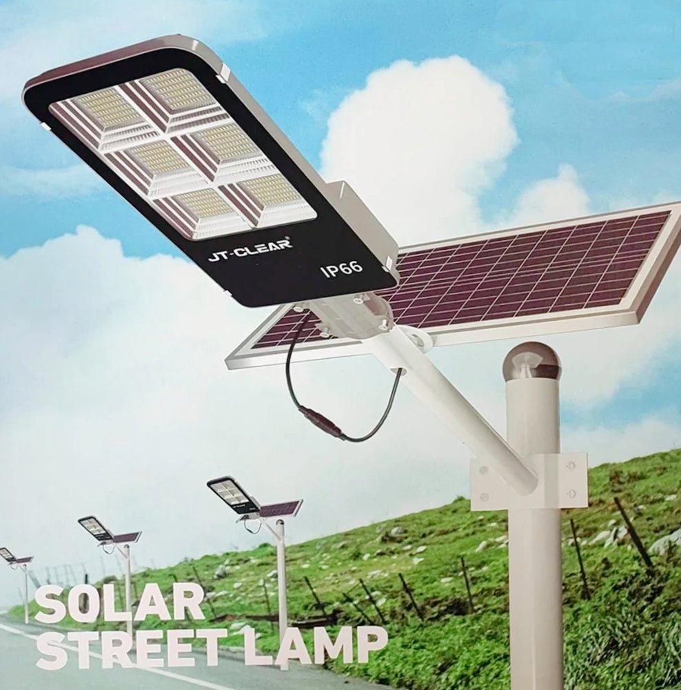 Faro solare LED 400W – telecomando staffa 6500K IP66 - ambraled
