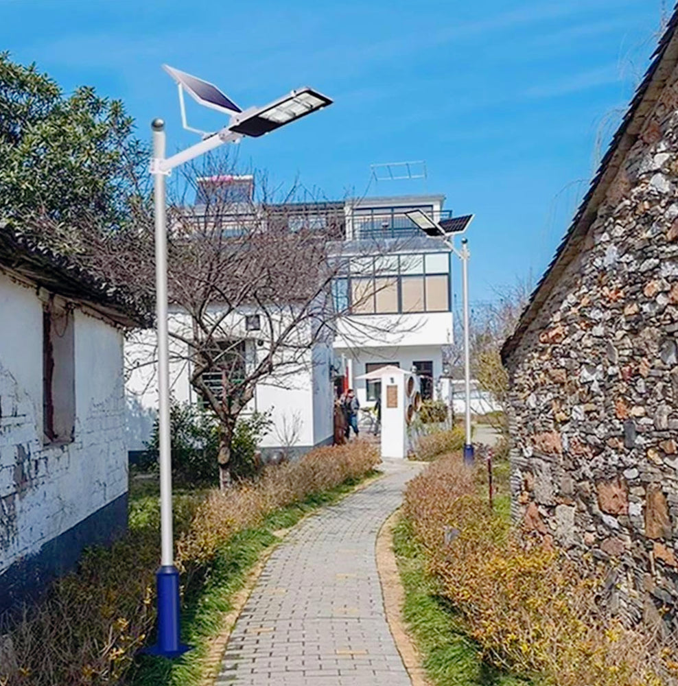 Faro solare LED 400W – telecomando staffa 6500K IP66 - ambraled