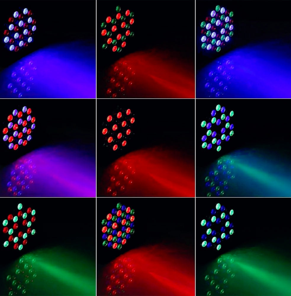 Lampada stroboscopica RGB 36 LED – 36W, luce strobo, 7 modalità - ambraled