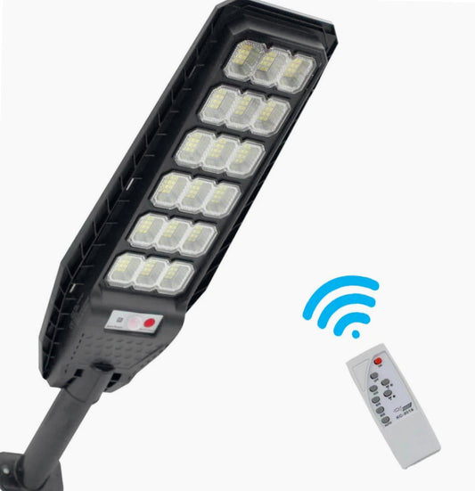 Faro solare LED 216LED – 400W sensore crepuscolare - ambraled