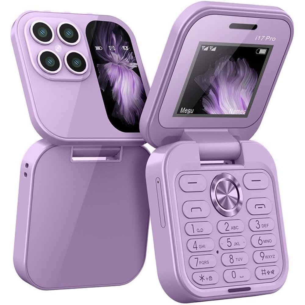 Cellulare pieghevole mini – Dual SIM, HD, display 1,77” - ambraled
