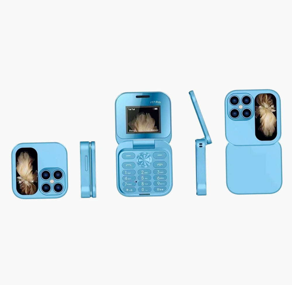 Cellulare pieghevole mini – Dual SIM, HD, display 1,77” - ambraled