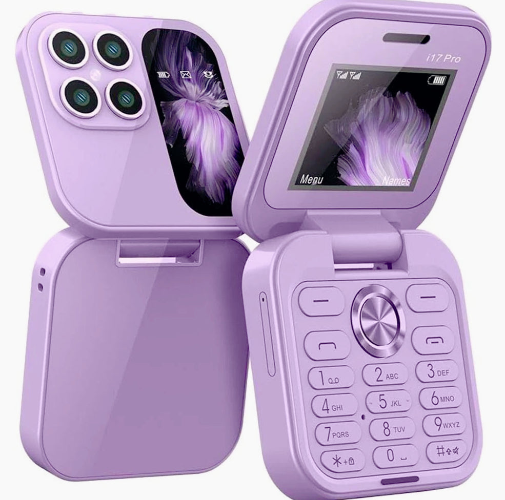 Cellulare pieghevole mini – Dual SIM, HD, display 1,77” - ambraled