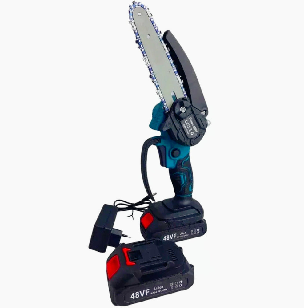 Motosega elettrica 48V – 2 batterie 6" lama + oliatore - ambraled