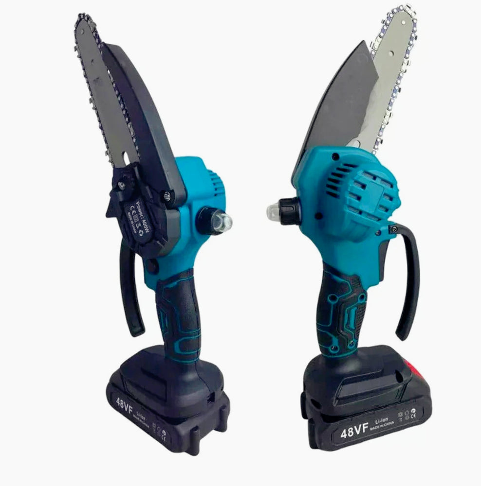 Motosega elettrica 48V – 2 batterie 6" lama + oliatore - ambraled