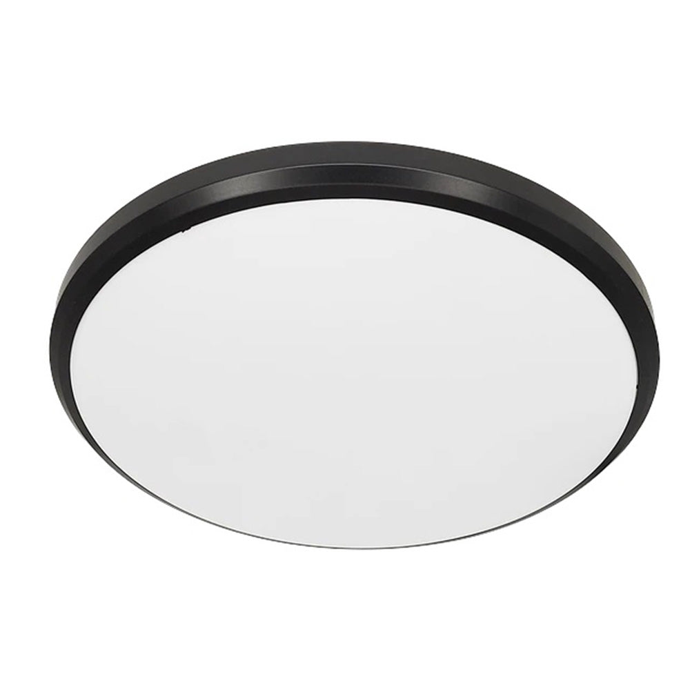 Plafoniera LED a luce fredda con bordo nero - 20W/40W/60W, 30cm/40cm/50cm - ambraled