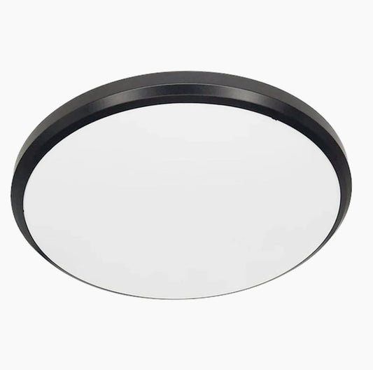 Plafoniera LED a luce fredda con bordo nero - 20W/40W/60W, 30cm/40cm/50cm - ambraled