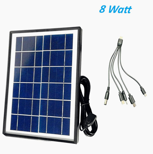 Caricabatteria solare 5V 8W – Power Bank 1.6A - ambraled