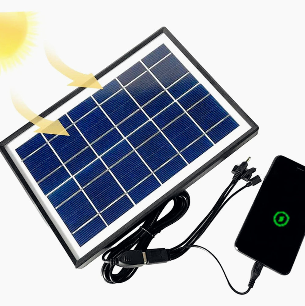Caricabatteria solare 5V 8W – Power Bank 1.6A - ambraled