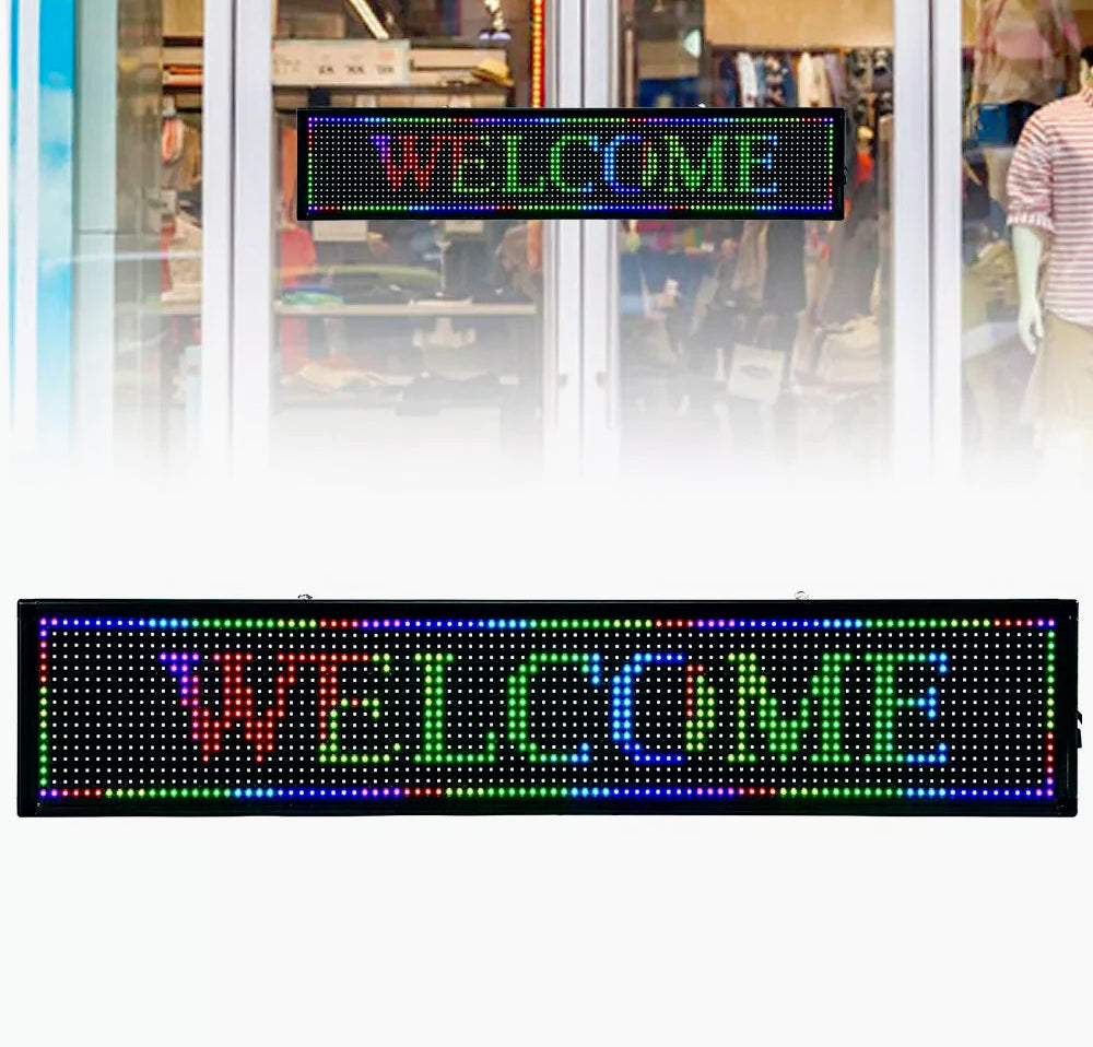 Tabella luminosa LED RGB – scritta personalizzabile Wi-Fi - ambraled