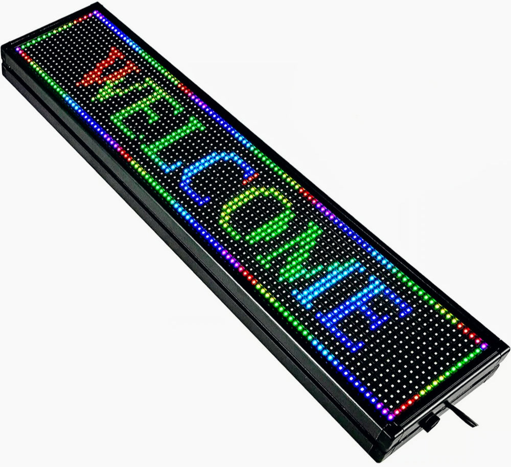 Tabella luminosa LED RGB – scritta personalizzabile Wi-Fi - ambraled