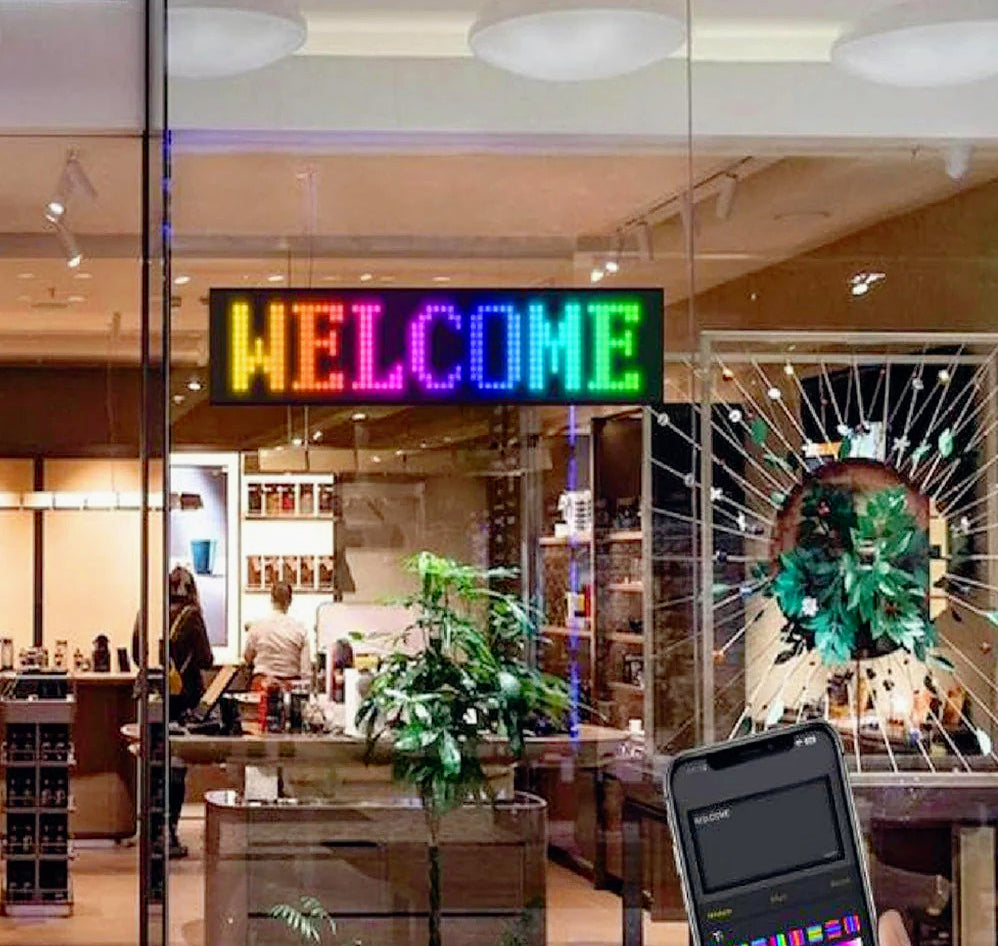 Tabella luminosa LED RGB – scritta personalizzabile Wi-Fi - ambraled