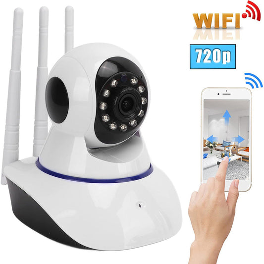 Telecamera motorizzata WI-FI hd 720p 3 antenne o lan rj45 audio - ambraled