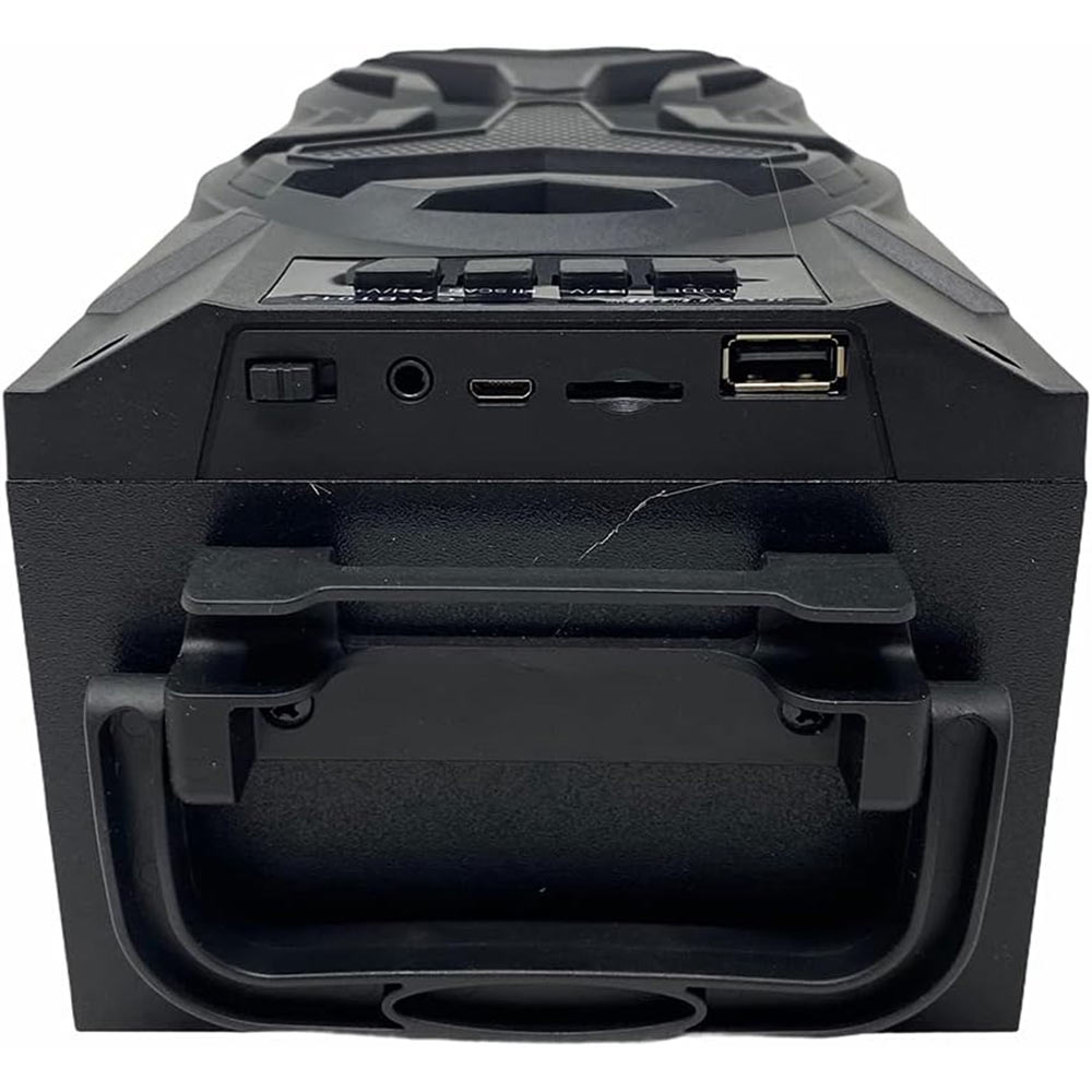 Speaker bluetooth 10w ricaricabile con luci microfono USB e radio FM - ambraled