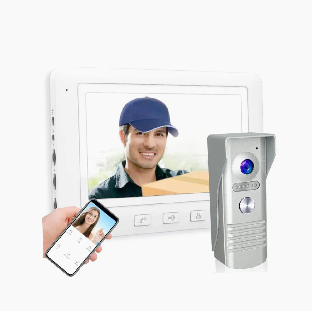 Videocitofono LCD 7” monofamiliare/bifamiliare – 6 fili con connettività App per smartphone