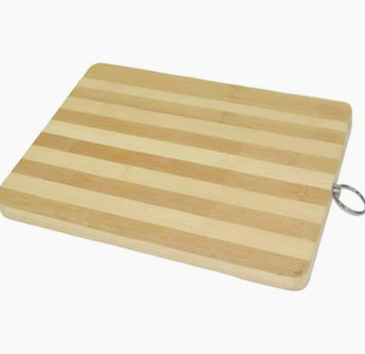 Tagliere rettangolare in legno zebrato con gancio – Disponibile in varie misure, elegante e funzionale