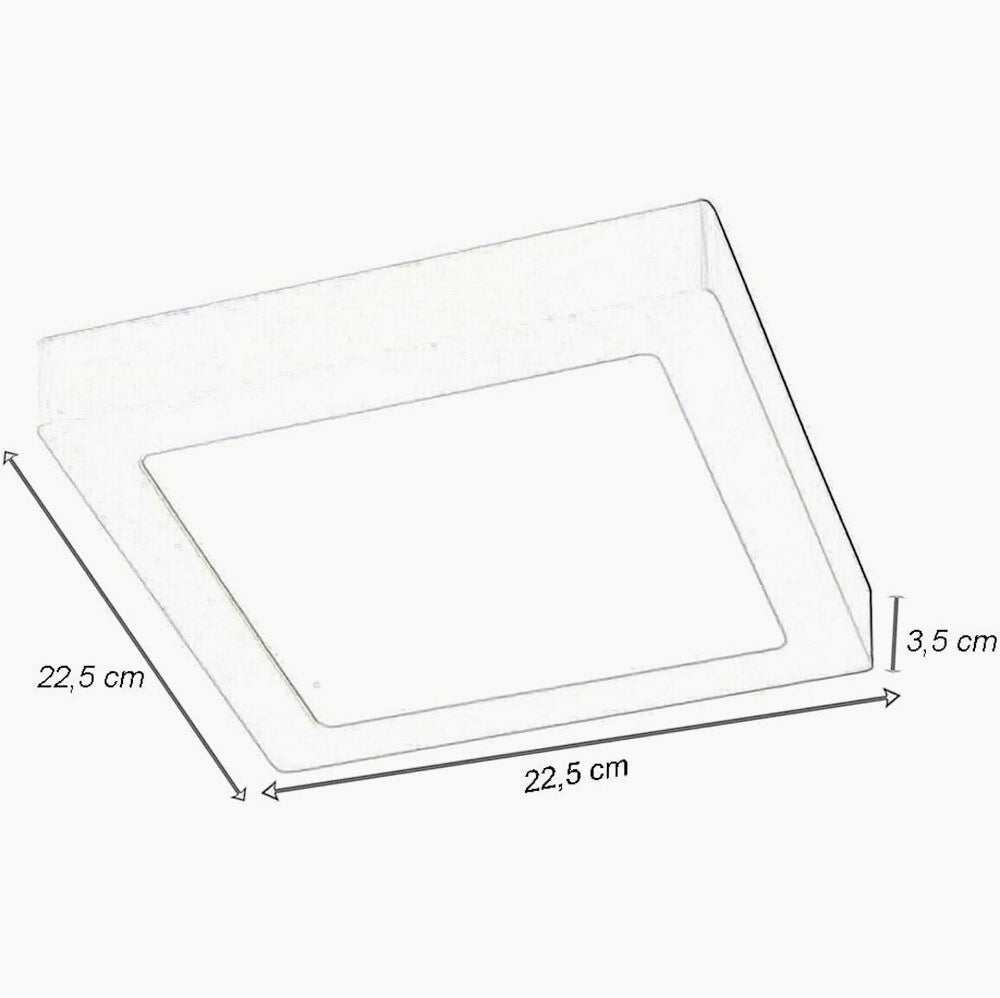 Plafoniera LED 18W CCT - 3 Colorazioni di Luce (Fredda 6500K / Calda 3000K / Naturale 4000K)