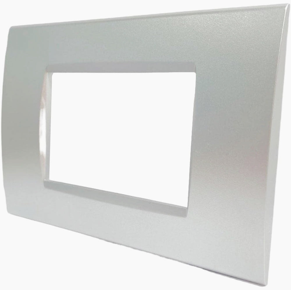 Placchetta Argento da 3 a 7 Posti – Compatibile con Living Light Cassetta 503