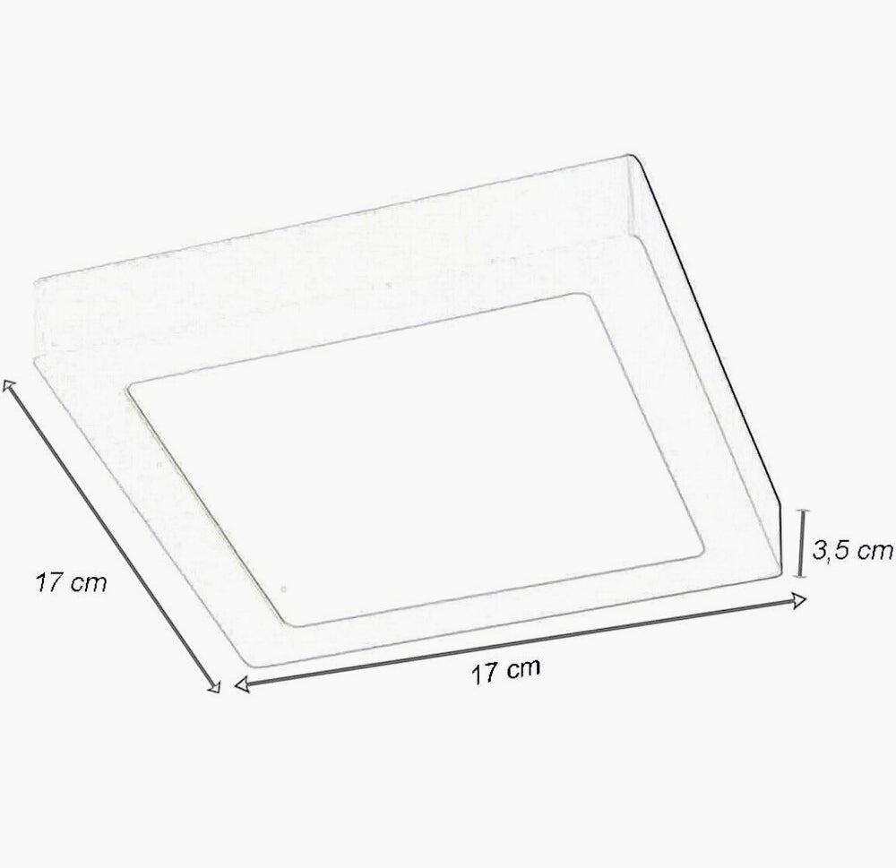 Plafoniera LED 12W CCT - 3 Colorazioni di Luce (6500K Fredda / 4000K Naturale / 3000K Calda)