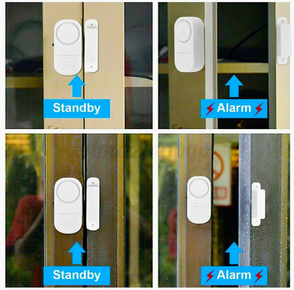 Allarme magnetico acustico 90dB per porte e finestre – Sensore wireless - ambraled