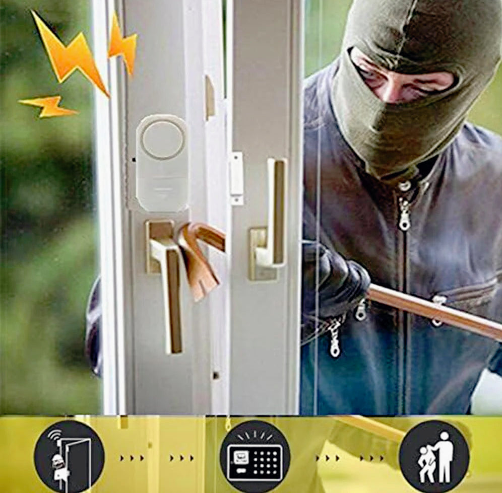 Allarme magnetico acustico 90dB per porte e finestre – Sensore wireless - ambraled