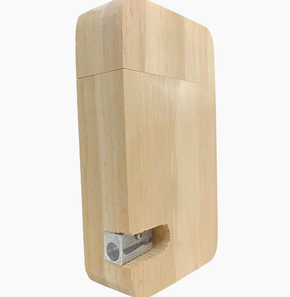 Astuccio legno 12 pastelli colorati temperamatite da decoupage - ambraled