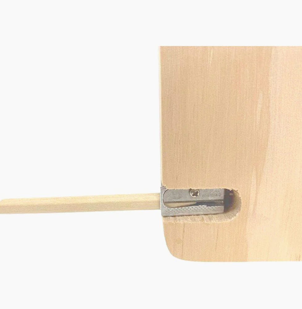 Astuccio legno 12 pastelli colorati temperamatite da decoupage - ambraled