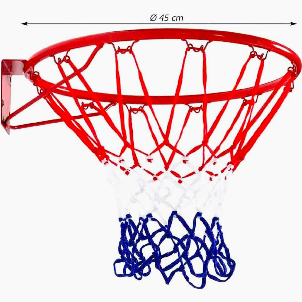 Canestro basket muro 45cm in metallo – rete nylon - ambraled