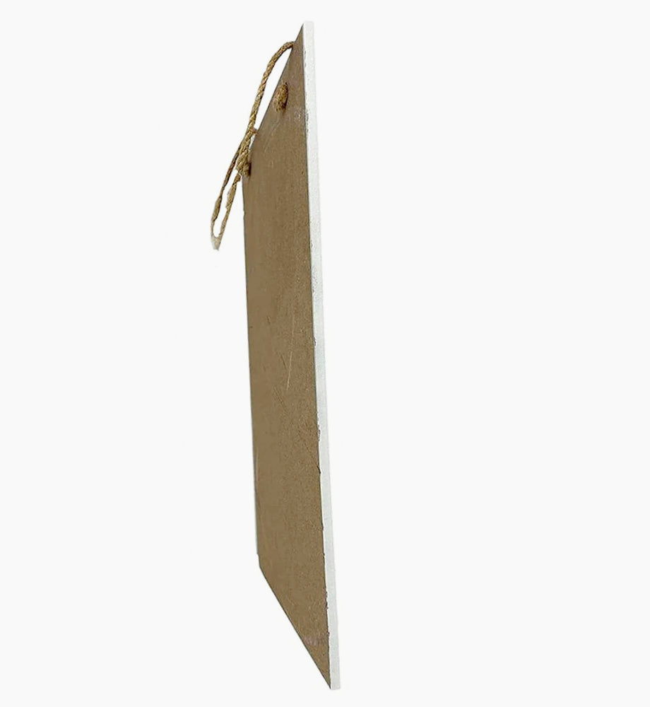 Cartello "Noi Non Entriamo" in legno 20x30cm con corda - ambraled