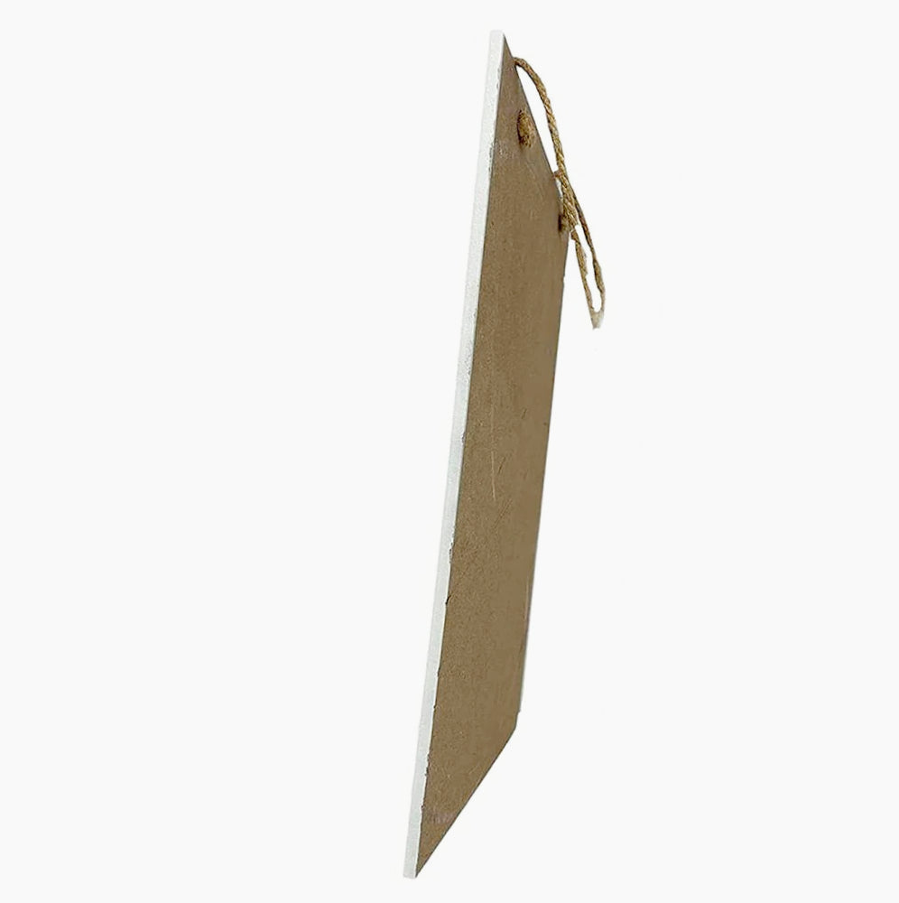 Cartello "Vietato Fumare" in legno 20x30cm con corda - ambraled